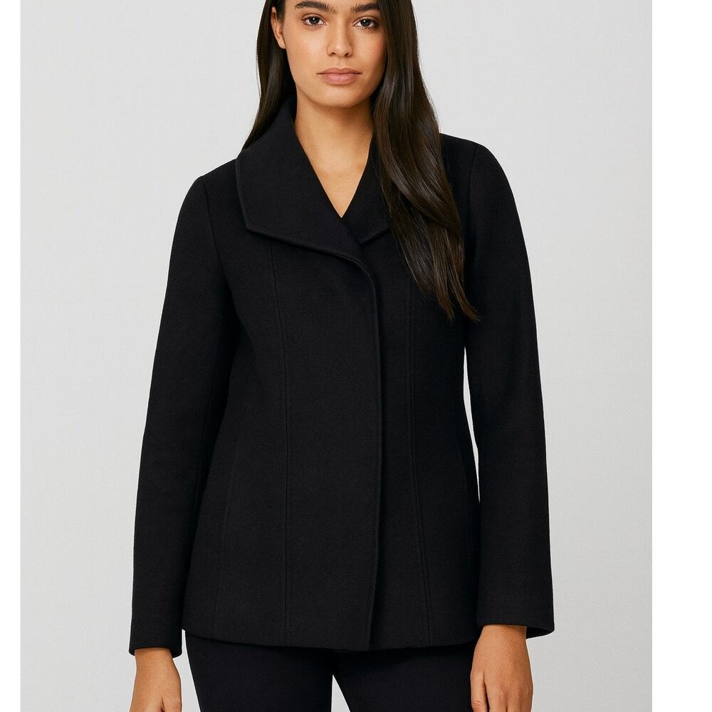 Babaton Aritzia Black Wool Cashmere Cocoon Coat